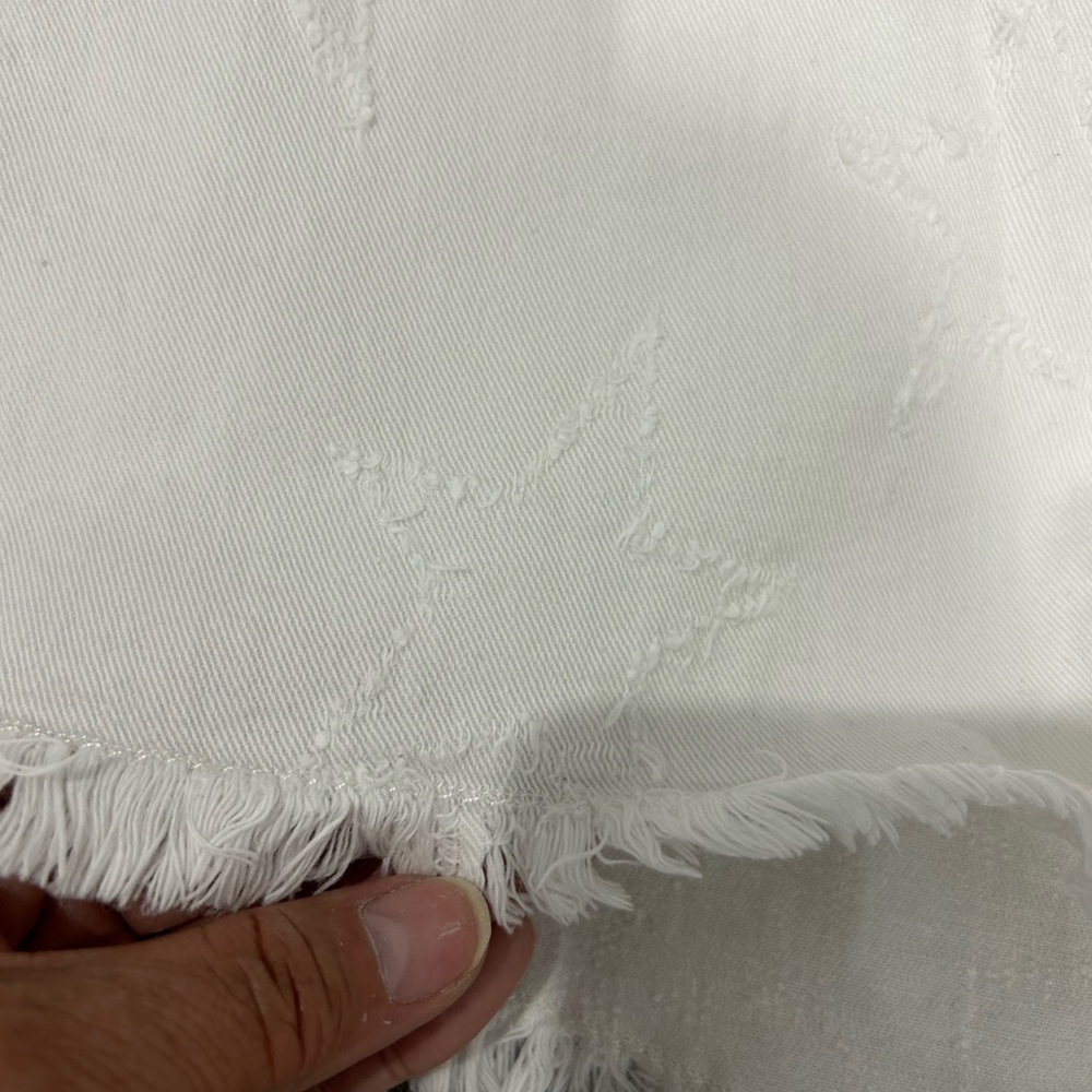 STELLA MCCARTNEY • White Cutoff Shorts • Sz 31 • - Picture 5 of 10